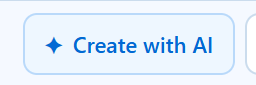 Create with AI button in Sitioo Widget Studio